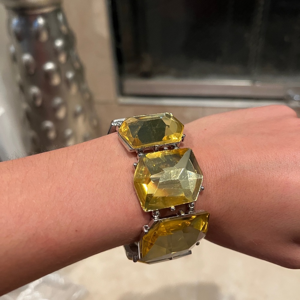 NWT Boutique Yellow Gemstone Bracelet